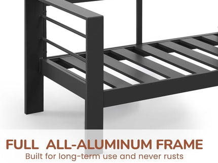 All-Weather Patio Loveseat With Thick Cushions