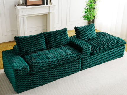Modular Sofa, Convertible Twin Seat With Chaise Lounge