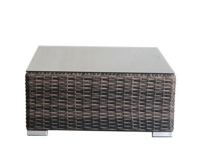 Wicker Seating Group Set With Table And Cushions