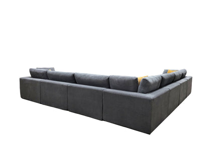 Custom Configuration Modular Sectional & Toss Pillows