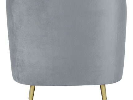 Sophia - 3 Piece Upholstered Channel Tufted Sofa Set - Gray