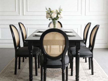 French Country Dining Chairs With Round Back (Set of 2)