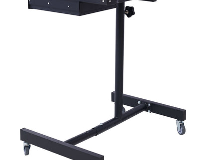 Adjustable Tear Down Work Table With Drawer For Garages, Repair Shops, And Diy, Portable, (4) 2.5" Swivel Casters, 220 Pound Capacity, Rubber Corners, Heavy Duty Steel