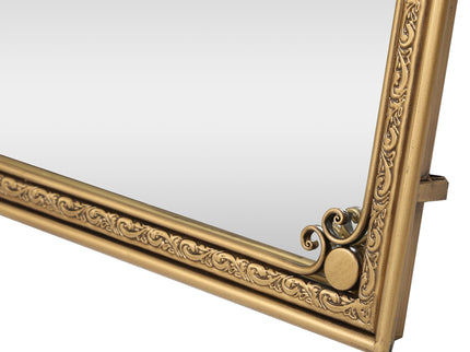 Full Length Mirror With Stand, Floor Standing Dressing - Antique Gold