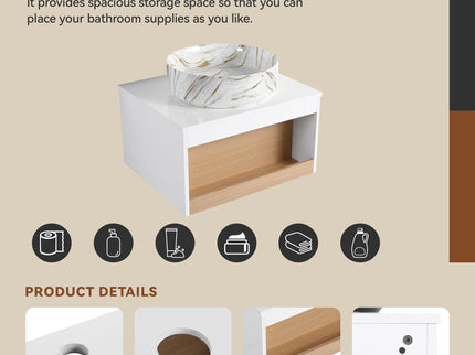 Floating Bathroom Vanity With Vessel Sink