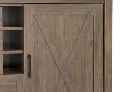 Ela - Sideboard With Wine Storage - Smoky Brown