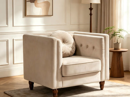 Chesterfield Accent Tufted Square Arm Side Chair
