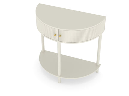 Demi Lune - Console Table With 2 Storage Drawers