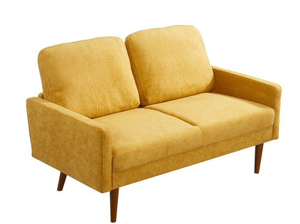 Loveseat Sofa, European Style With Sleek Design, Modern & Vintage Flair, Upholstered 2 Seater Couch