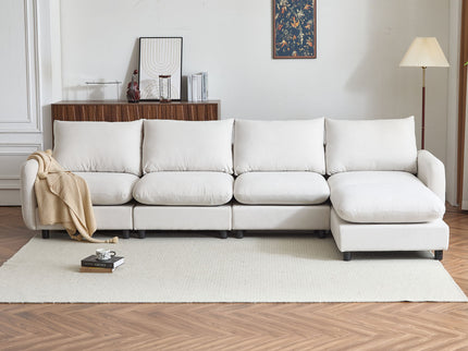Oversize Modular Free Combination Sectional Sofa Couch With Ottoman For Living Room