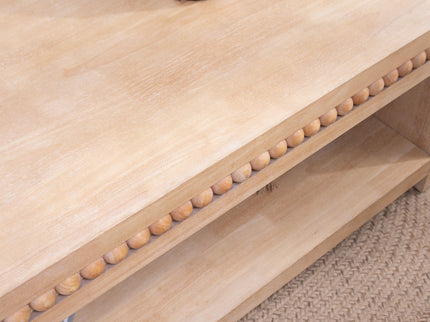Modern Coffee Table With Beaded Trim