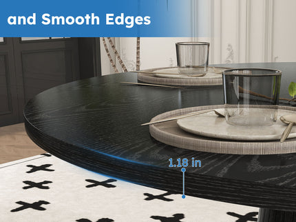 Round Dining Table With Strip Base
