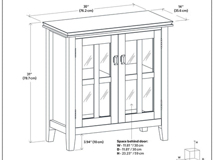 Artisan - Handcrafted Low Storage Cabinet