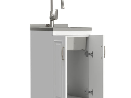 Darwin - Deluxe Laundry Cabinet With Pull-Out Faucet And Stainless Steel Sink