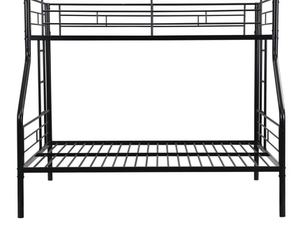 Twin Over Full Bunk Bed With Large Under-Bed Storage - Black