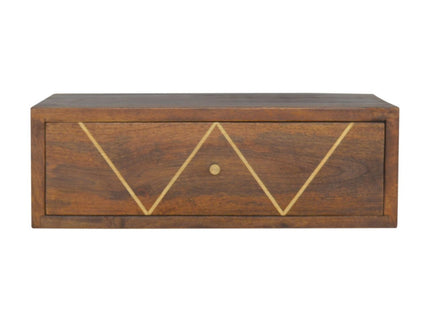 Floating Bedside Table - Chestnut