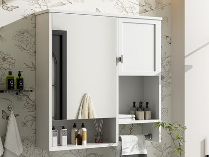 Modern Wall Mounted Bathroom Medicine Cabinet, Bathroom Wall Storage Cabinet With Mirror