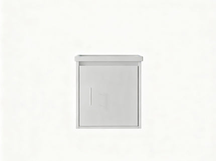20" Floating Bathroom Vanity Combo With Wall Cabinet, Ceramic Sink & Soft Close Doors - White