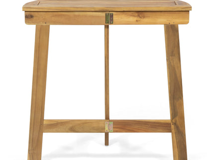 Outdoor Half Round Folding Acacia Wood Bistro Table