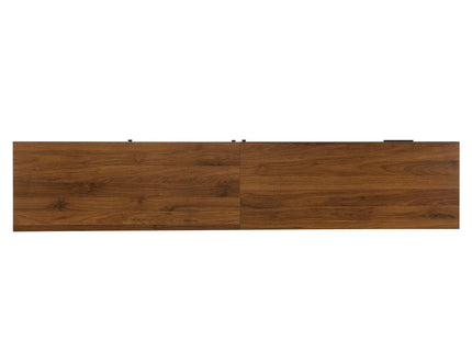 TV Stand, Media Console With 2 Drawers, Soft Closing Hinges, Adjustable Shelves - Walnut