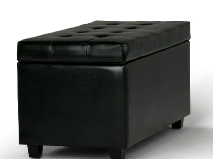 Cosmopolitan - Storage Ottoman - Midnight Black