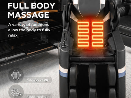 Massage Chair Recliner & Zero Gravity & Full Body Air Pressure - Black