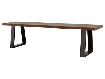 Wobegon - Rectangular Dining Bench - Gray