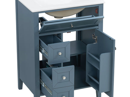 Bathroom Vanity With Sink, Soft Closing Cabinet
