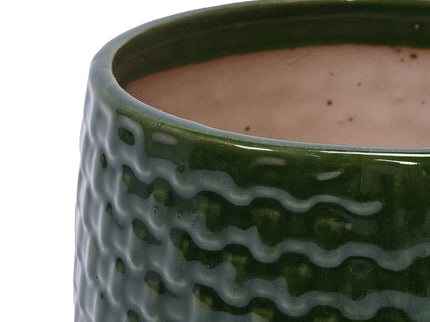 3 Pieces Flowerpot, Planter For Patio, Garden Or Windowsills - Dark Green