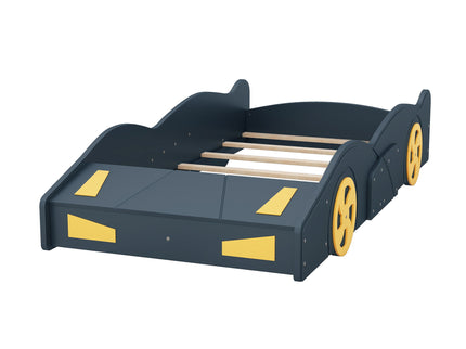 Race Car Shaped Platform Bed With Wheels And Storage