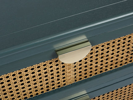 3 Drawer Cabinet, Natural Rattan, American Furniture