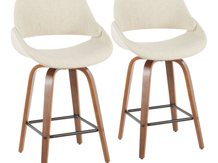Fabrico - Mid-Century Modern, Counter Stool (Set of 2)