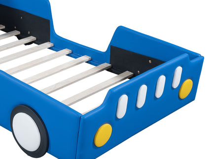 Race Car Shaped Platform Bed With Wheels