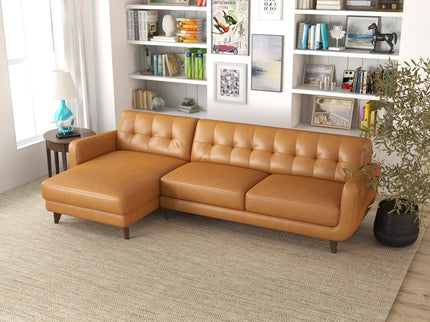 Allison - Mid-Century Modern Sectional Sofa Chaise