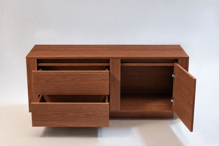 TV Stand For TVs Up To 50" With 1 Door And 2 Drawers