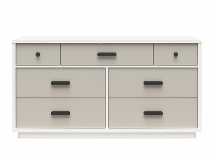 Valencia - 7 Drawer Wide Dresser - Taupe