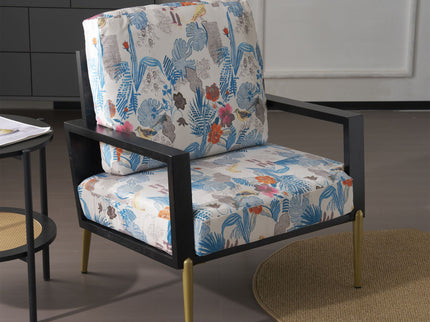 Modern Armchair With Solid Wood Frame