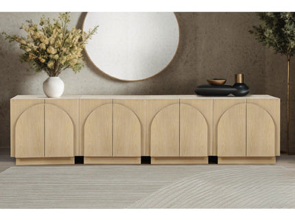 Modern Sideboard Buffet With Arched Cabinet Doors