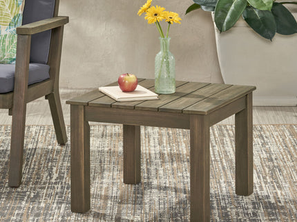 Halcyon - Outdoor Side Table With Slat Design