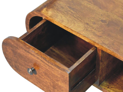 Solid Wood Circular TV Unit