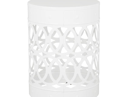 Outdoor Metal Large End Table, Modern Design