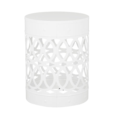 Outdoor Metal Large End Table, Modern Design