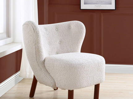 Zusud - Teddy Sherpa Accent Chair - White