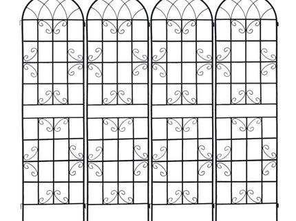 Metal Garden Rustproof Trellis For Climbing Plants Outdoor Flower Support