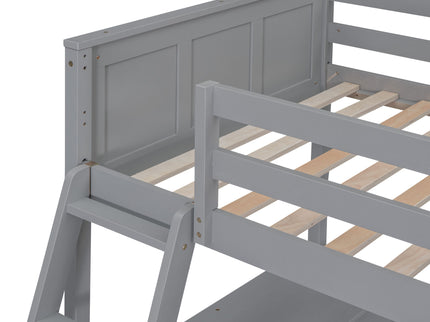 Full Over Full Bunk Bed With Desk