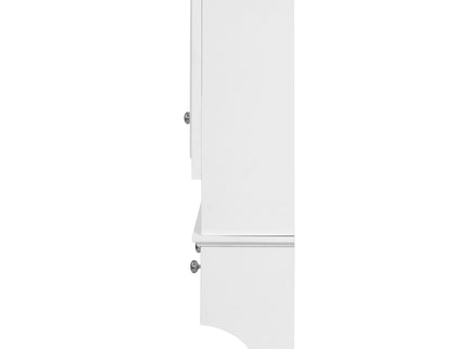 Modern Bathroom Mirror Cabinet With Drawers, Organizer Hooks, And High-Definition Mirrors