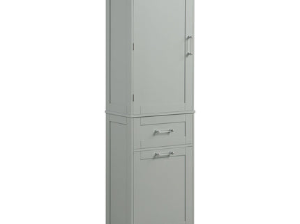 Tall Freestanding Bathroom Storage Cabinet With Adjustable Shelf And 2 Drawers