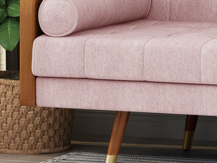 Aidan - Mid Century Modern Tufted Fabric Sofa
