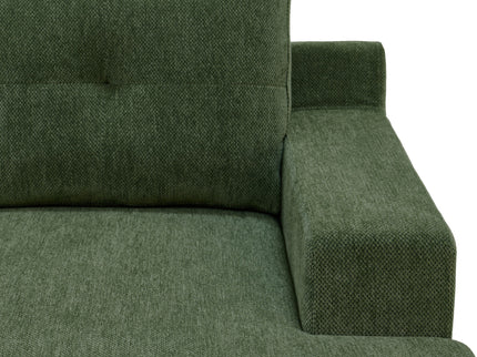 U - Shape Sectional Pull Out Bed With Console, Storage, And USB Charging