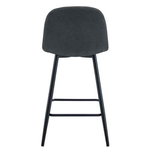 Modern Bar Chair Rounded Backrest (Set of 2)